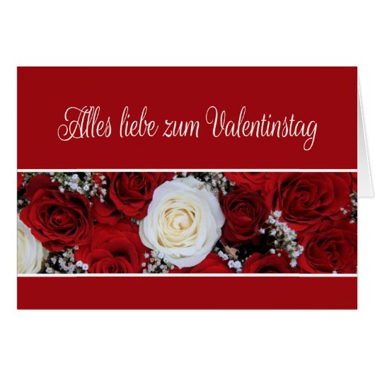Rose des Valentinstag (Vorderseite (Horizontal))