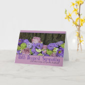 Rose des Vaters Beileid Karte (Gelbe Blume)