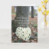 Rose des Vaters Beileid Karte (Gelbe Blume)