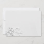 Rose des Weißbuchs religiös Einladung (Rückseite)