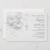 Rose des Weißbuchs religiös Einladung (Vorderseite)