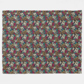 Rose des Würfels Kronen des exzentrischen Spielver Fleecedecke (Vorderseite (Horizontal))