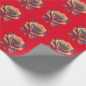 Rose Design - Fresh Style Unique Fashion Tende" Geschenkpapier (Ecke)