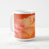 Rose Design Kaffeemaschine Tasse (Vorderseite Links)