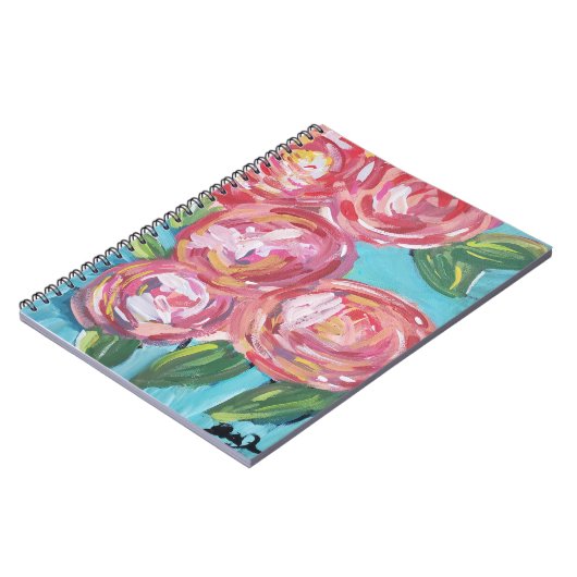 Rose-Design-Notebook Notizblock (Linke Seite)
