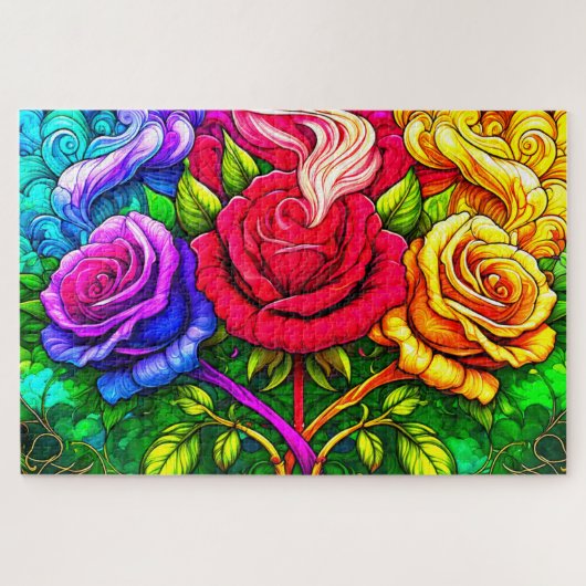 Rose-Design-Puzzle Puzzle (Horizontal)