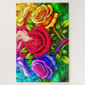 Rose-Design-Puzzle Puzzle (Vertikal)