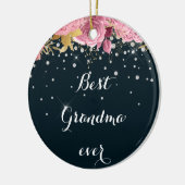 Rose Diamant Foto beste Oma Keramik Ornament (Links)