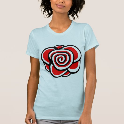 Rose, die - besonders angefertigt zeichnet T-Shirt (Vorderseite)