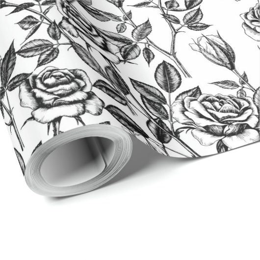 Rose, die Packpapier zeichnend (Rolleneckpunkt)