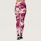 Rose Digital-Tarnmuster Leggings (Rückseite)