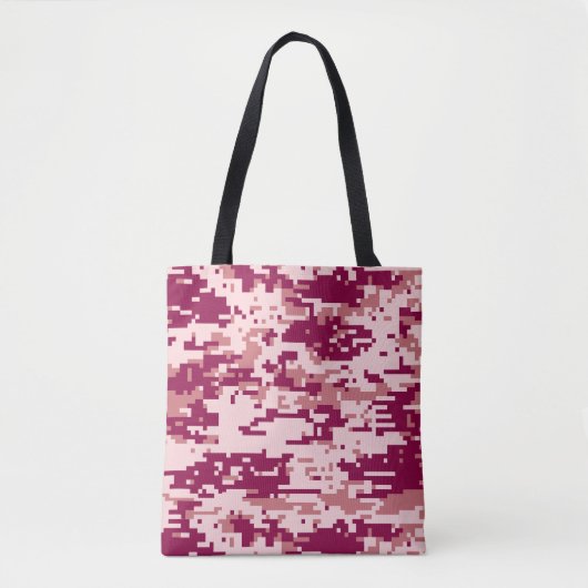 Rose Digital-Tarnmuster Tasche (Vorderseite)