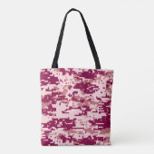 Rose Digital-Tarnmuster Tasche (Rückseite)