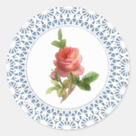 Rose Doily Sticker