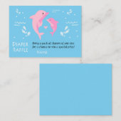 Rose Dolphin Diaper Raffles Tickets (Vorne/Hinten)
