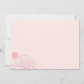 Rose Doodle Personalisiert Vielen Dank Karte (Rückseite)