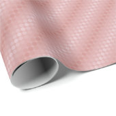 Rose Dots Elegantes Wrapping Paper Geschenkpapier (Rolleneckpunkt)