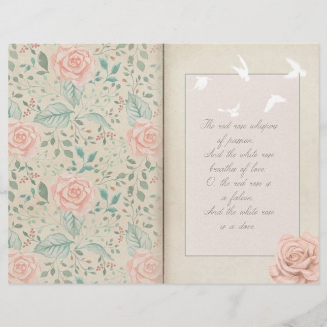 Rose & Dove Scrapbook Ephemera (Vorderseite)