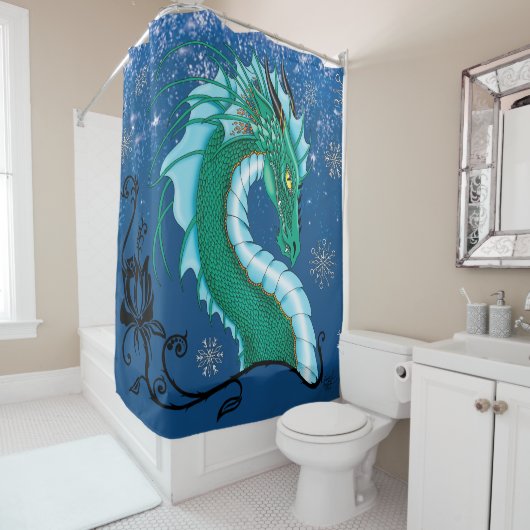 Rose Dragon Duschvorhang (Beispiel)