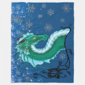 Rose Dragon Fleecedecke (Vorderseite)