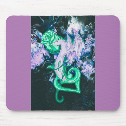 Rose Dragon Lover Mousepad (Vorne)