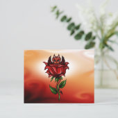 Rose Dragon Postkarte (Stehend Vorderseite)