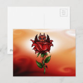 Rose Dragon Postkarte (Vorne/Hinten)