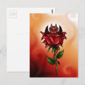 Rose Dragon Postkarte (Vorne/Hinten)