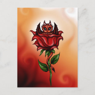 Rose Dragon Postkarte