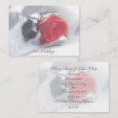 Rose Dream Wedding Einladung (Vorne/Hinten)