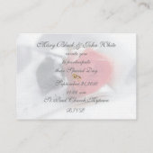 Rose Dream Wedding Einladung (Rückseite)