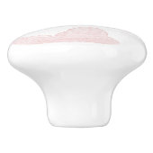 Rose Dreamtime Wasserfarben Wolken Keramik ziehen Keramikknauf (Seitenansicht)