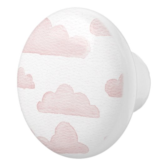 Rose Dreamtime Wasserfarben Wolken Keramik ziehen Keramikknauf (Rechts)