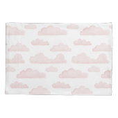 Rose Dreamtime Wasserfarben Wolken Pillowcase Kissenbezug (Rückseite-Links)