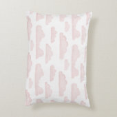 Rose Dreamtime Wasserfarbenwolken Akzent Kissen (Rückseite(Vertikal))