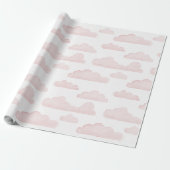 Rose Dreamtime Watercolor Wolken Umschlagpapier Geschenkpapier (Ungerollt)