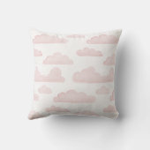 Rose Dreamtime Watercolor Wolken werfen Kissen Kis (Rückseite)