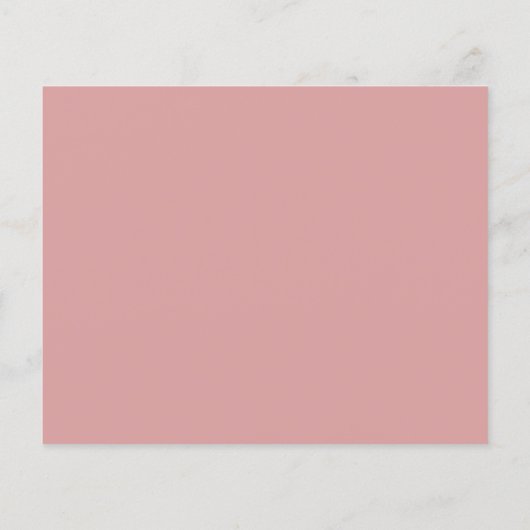 Rose Dress Color Bridesmaid Information Card (Rückseite)