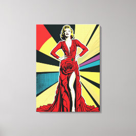 Rose Dress Diva Leinwanddruck