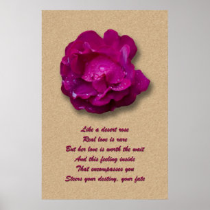 Rose drucken poster