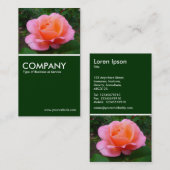 Rose - Dunkelgrün Visitenkarte (Vorne/Hinten)