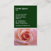 Rose - Dunkelgrün Visitenkarte (Rückseite)