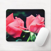 Rose Duo Blume Mousepad (Mit Mouse)