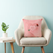 Rose durch das Herzklopfen Kissen (Stuhl )