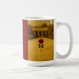 Rose durch den Riss: Rückseite des Weißen Hauses Kaffeetasse