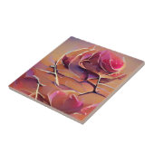 Rose durch goldene abstrakte Kunst Fliese (Seite)