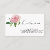 Rose - Dusche anzeigen Begleitkarte (Vorderseite)