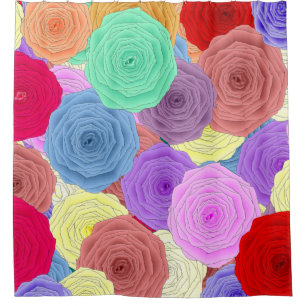 Rose Duschvorhang
