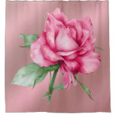 Rose Duschvorhang (Vorderseite)