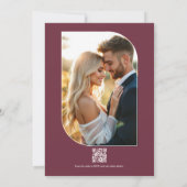 Rose Dust, Silk Blush & Porcelain Cream Wedding Einladung (Rückseite)